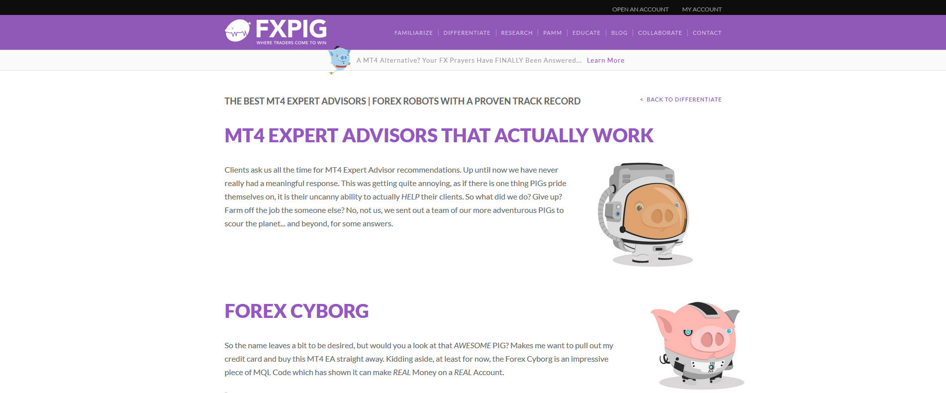 Forex Cyborg Recommended by FXPIG